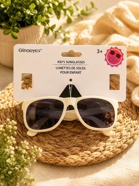 💎10/10 Kids' Sunglasses - White Frame with Dark Lenses